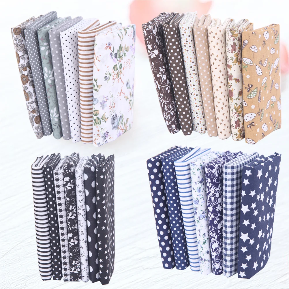 

28 Pcs Sewing Cotton Fabric Handmade Cloth DIY Accessories Small Floral Patchwork