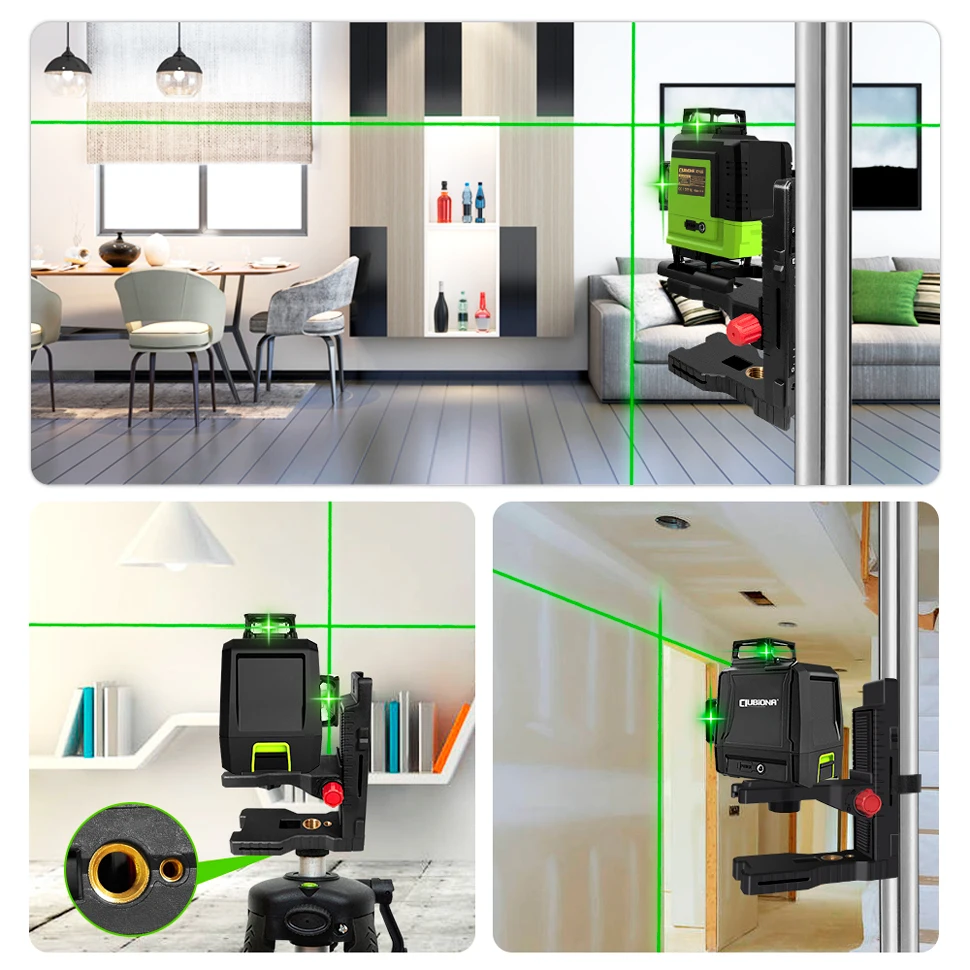 CLUBIONA Strong Magnet Adjustable Laser Level Bracket L-bracket Wall Mounted Holder Leveling Support Hanger for Universal Use laser level bracket