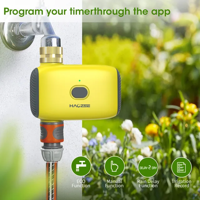 Tuya Smart Zigbee Watering Timer Sprinkler Drip Irrigation System Controller Brass Inlet Support Home Assistant Zigbee2mqtt 4