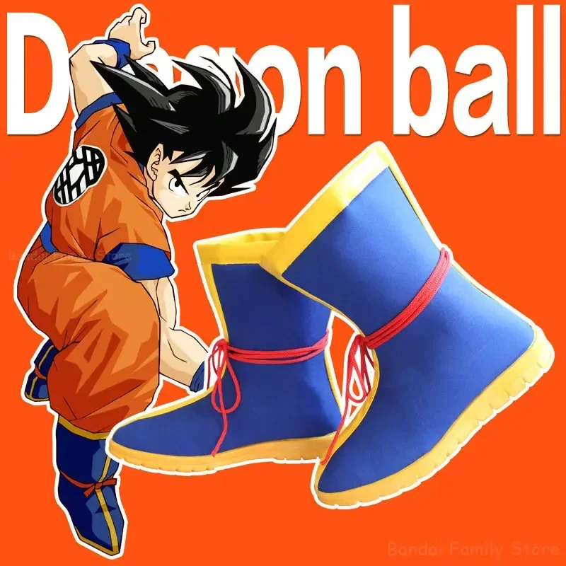 

Обувь для косплея Dragon Ball Son Goku, аниме фотокостюмы, реквизит, мультяшный Хэллоуин, Рождественская вечеринка, высокие ботинки, аксессуары