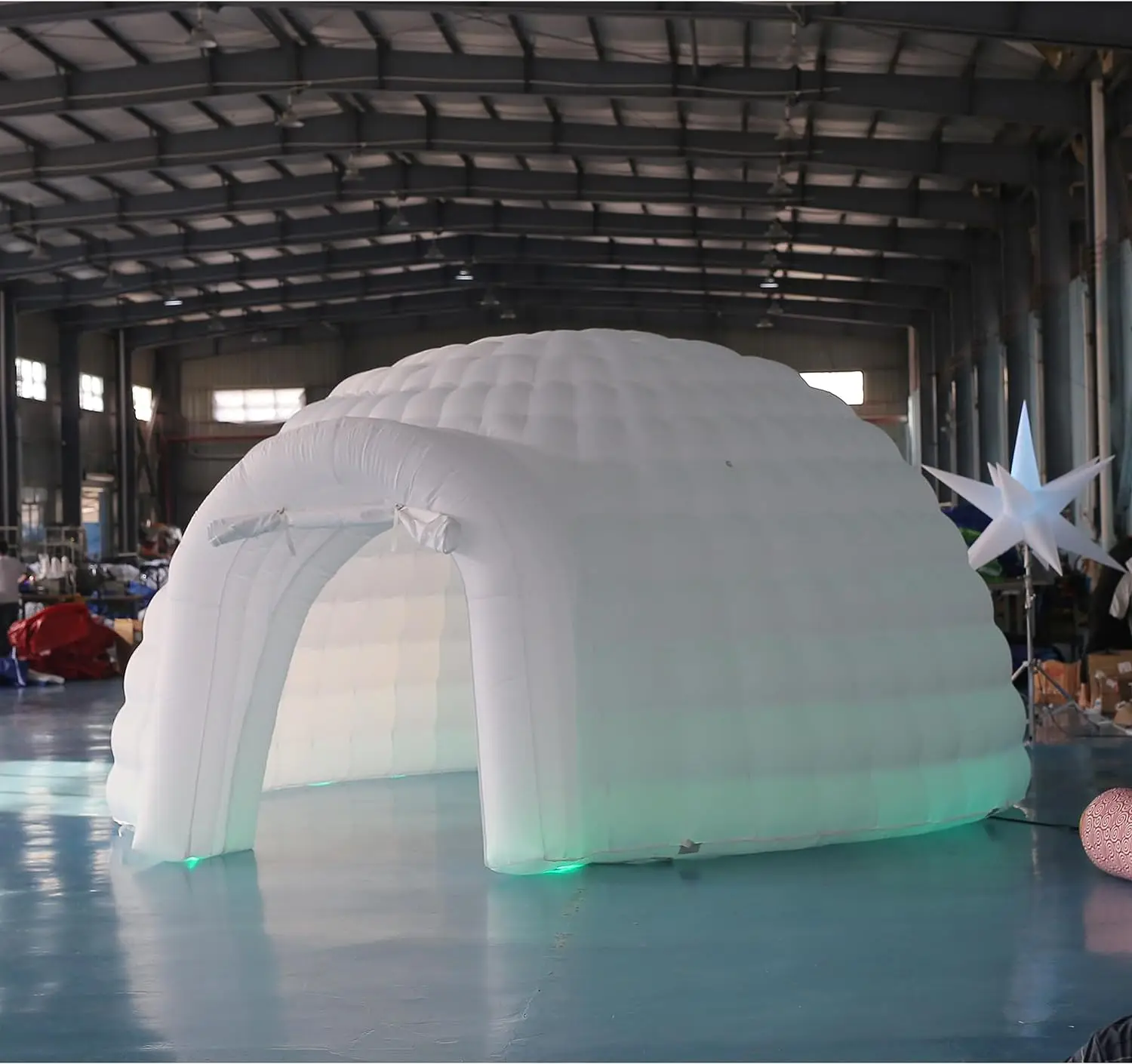 

5m Dia Outdoor Giant Inflatable Party Tent Inflatable Igloo Tent Inflatable Dome Tent with LED Light for Party Wedding Rental