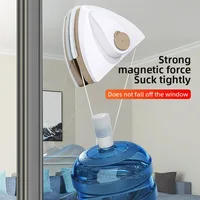 NEW Household Office Special Window Cleaner Magnetic Glass Window Cleaning Tool Automatic Water Discharge Double-layer Wiper 2