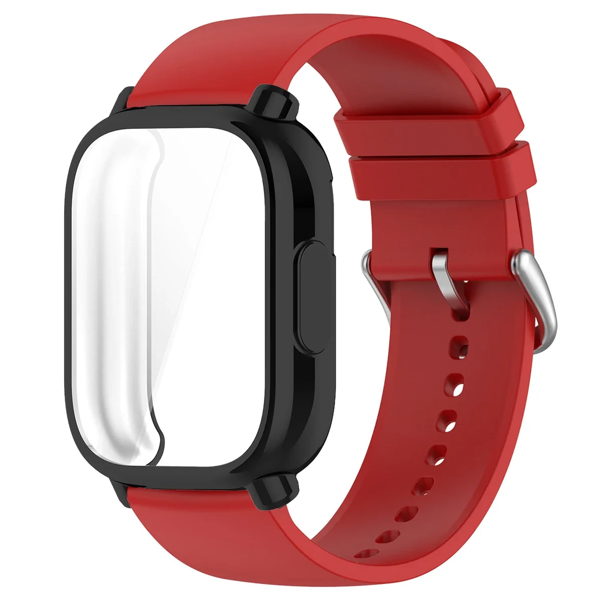 Protective Case with Silicone Strap - Full Cover Screen TPU Soft Shell & Breathable Sport Bands