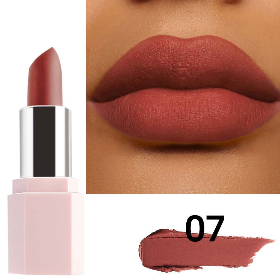 Mattes Samt Lippenstift Langhaltend Wasserfest Lippenfarbe_voghion.com