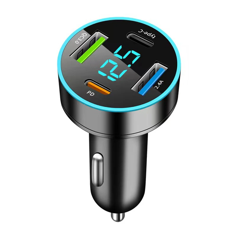 

USB Car Charger Charger DC12V~24V QC3.0 2USB+2PD 4 Ports Brand New Durable High Quality Hote Sale Professional