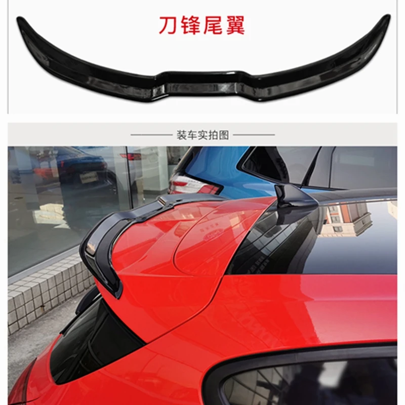 

For 2019 2020 focus ST Hatchback 4D small spoiler high quality ABS Texture carbon fiber Special auto Accessories