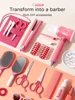 Kids Make Up Toys Simulation Haircut Kit Children's Hair dryer Role Playing Game Educational Toys For Girls Pretend Play Gifts 3