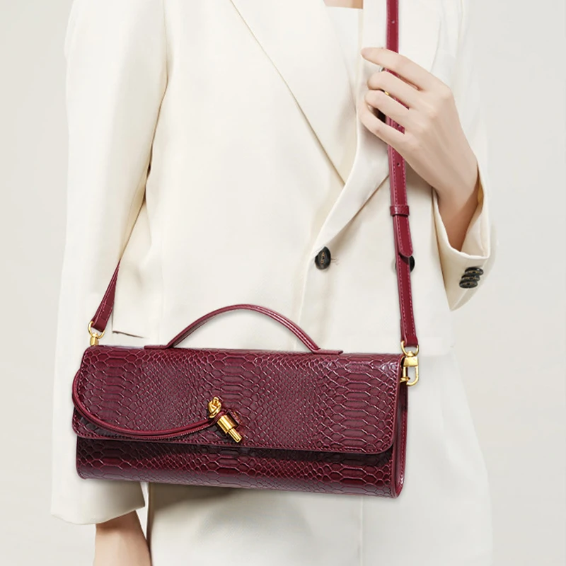 Women's Clutch Bag Purses for Women Leather Evening Handbags Shoulder Handbag Formal Satchel Crossbody Purse Party Bag - 2