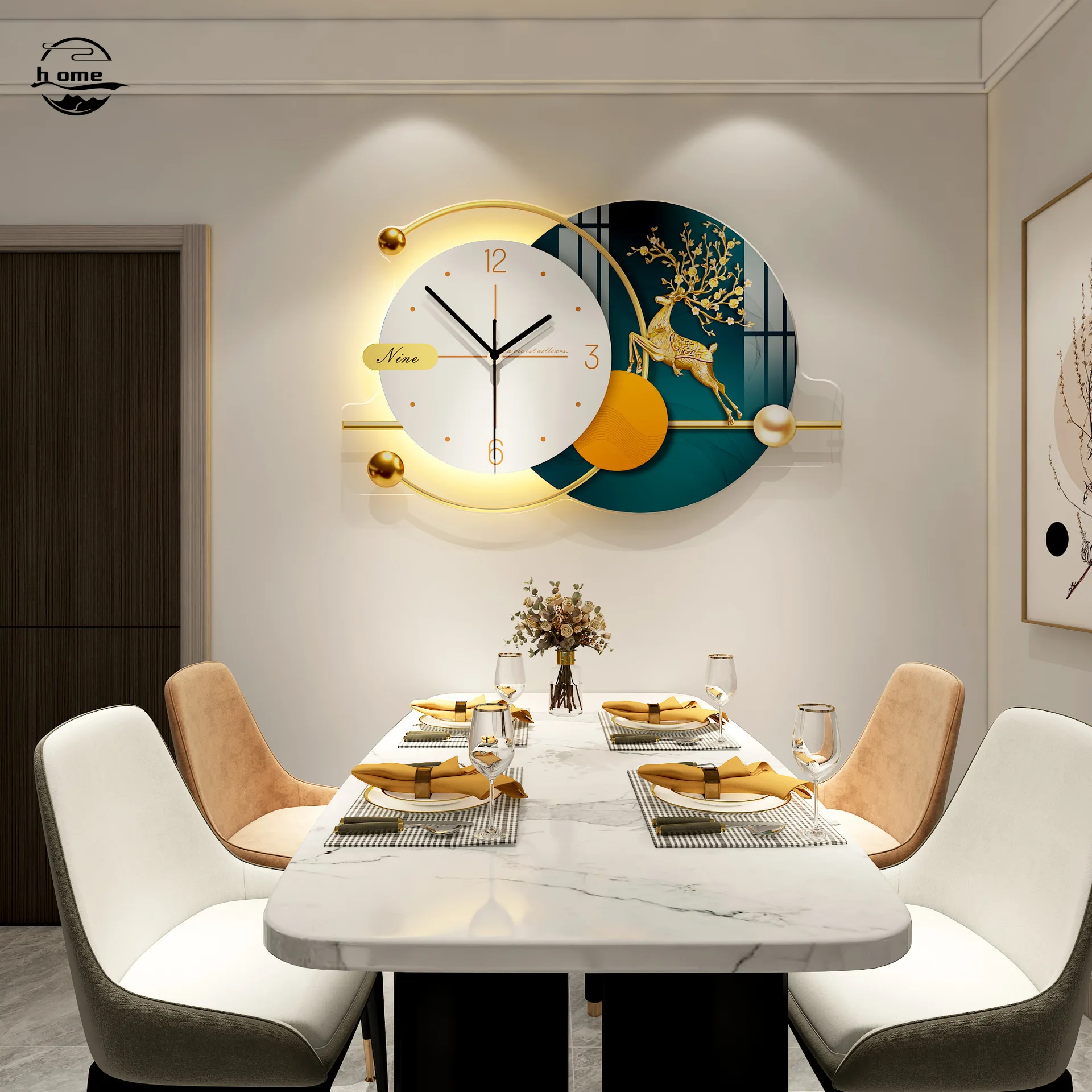 Orologio da parete in acrilico moda semplice orologio da parete Design  moderno di lusso con batteria leggera Reloj De Pared Para Salon Decorativo  A - AliExpress