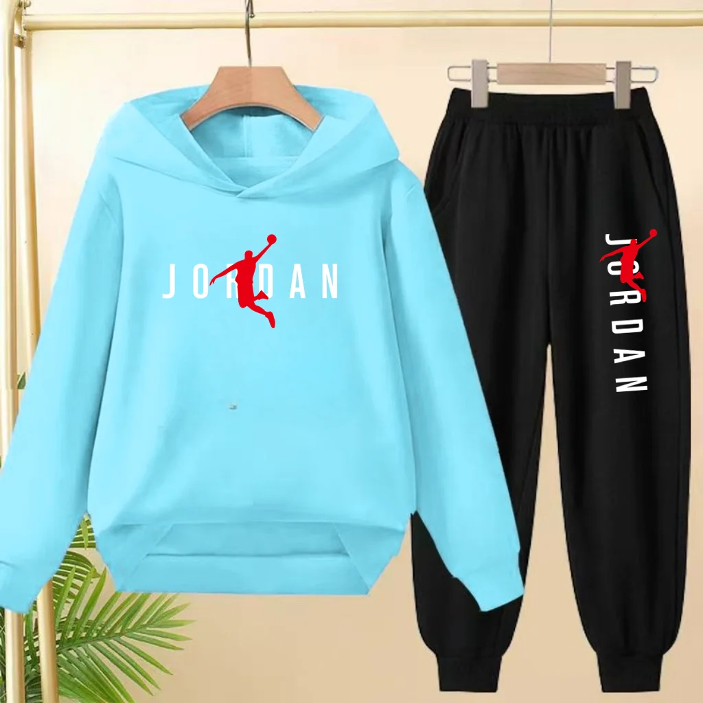 Die Kindersportbekleidung, einschließlich Kapuzenpullover und langer Hose, eignet sich für Kinder im Alter von 3 bis 13 Jahren, um beim Sport zu beschäftigen – Detail 15