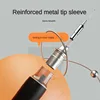 M&G 0.5mm 4pcs Black Push Action Gel Pen 7-Layer Ink Control Ultra Smooth More Stable Needle Tip Cone Ink Signature Pen 4