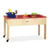 Kids Water Sand Table Sensory Learning Wooden Classroom Daycare Playroom Montessori Children  6" Tub Drain Valve Easy Assembly 1