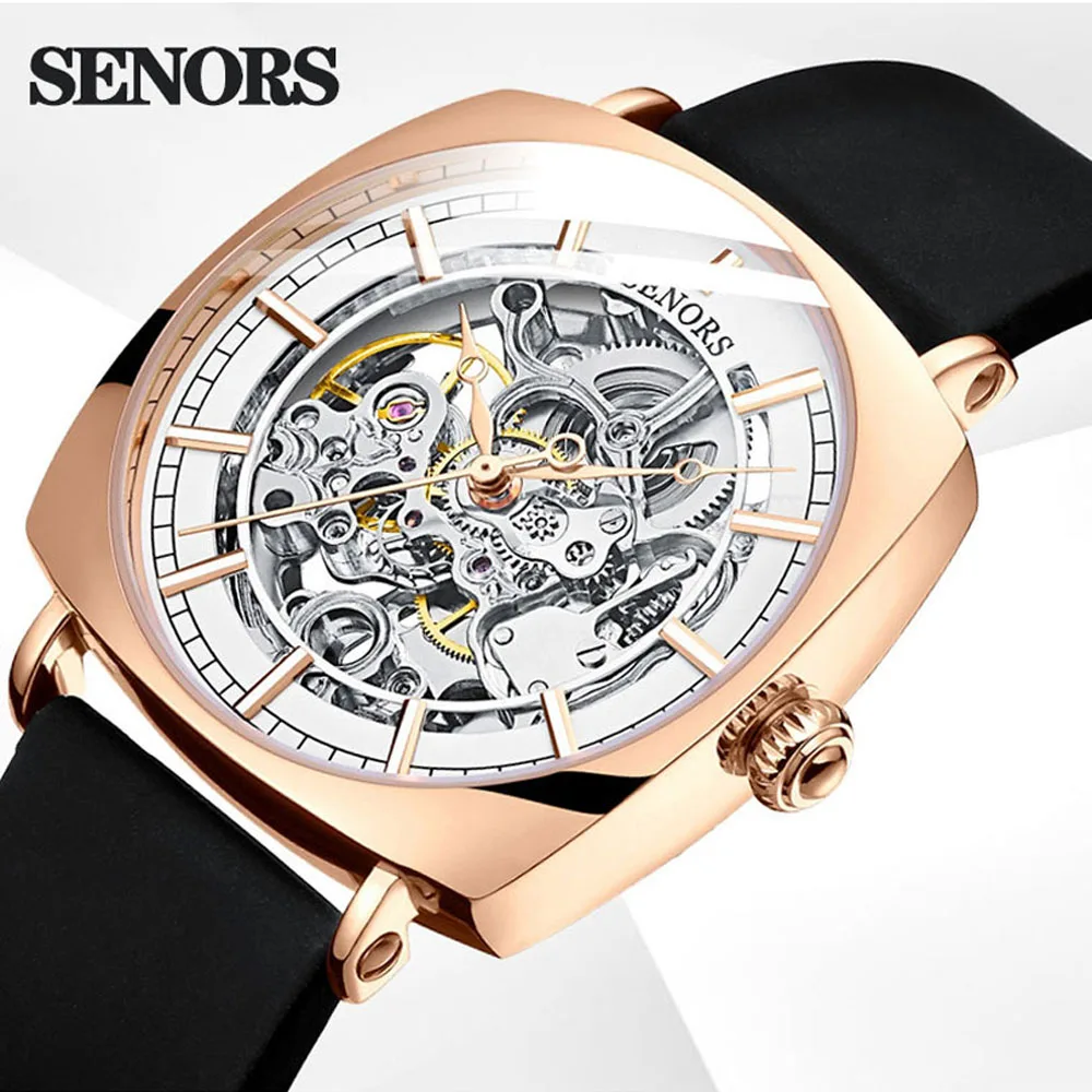 

Relogio Masculino Luxury Brand Automatic Watches Square Design Waterproof Watches Mens Sport Stylish Mechanical Clock NEW