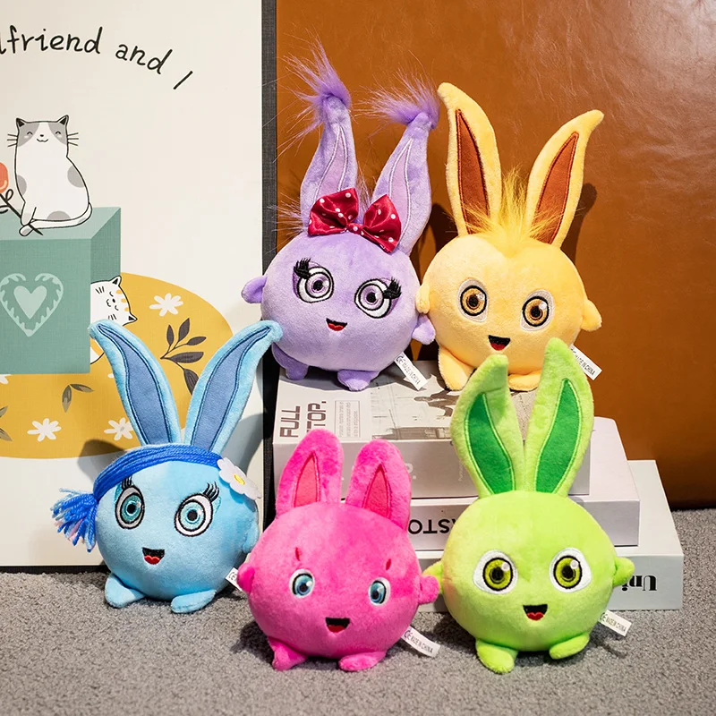 

5 Colors Anime Sunny Bunnies Plush Toys Kids Cute Round Rabbit Doll Soft Cartoon Stuffed Animal Toys Baby Girls Birthday Gifts