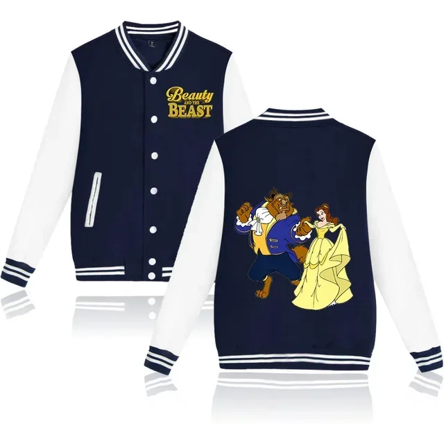 Beauty and the Beast Baseball Jacket Men Women Hip Hop Harajuku Jackets Streetwear Kids Boys Girls Loose College Coats