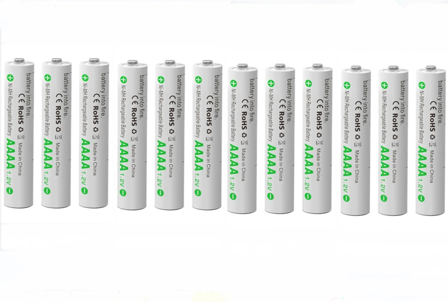 

12 шт./партия, перезаряжаемые батарейки 400 мАч