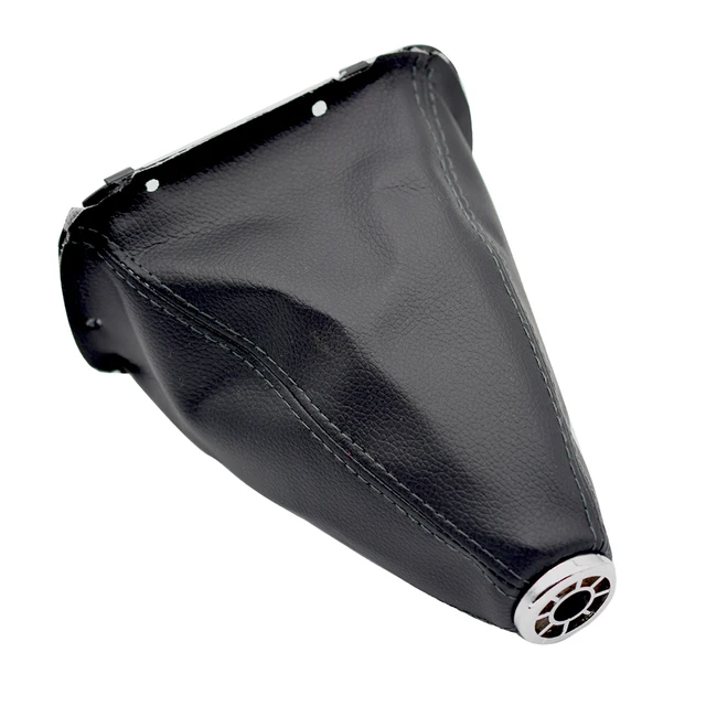 Copri Pomello Cambio In Pelle PU Universale | Nero Con Cuciture Rosse | Per Auto Manuali - Foto 4