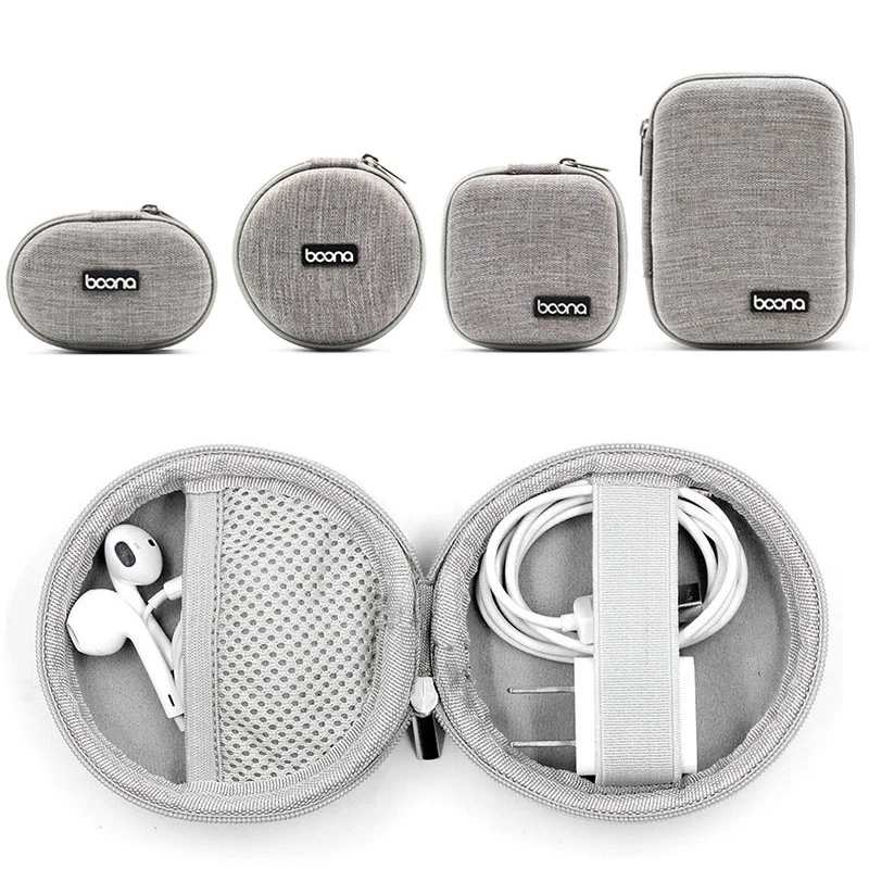Amazing Earphone Organizer Bag Cable Clips Keeps Cables Neat
