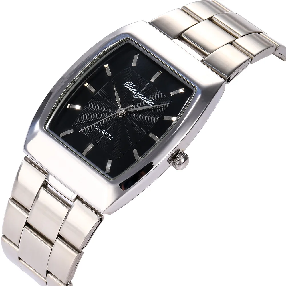 Elegant Square Steel Belt Watch