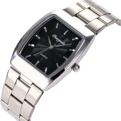 Elegant Square Steel Belt Watch (Men black)
