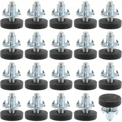 Set of 4 Adjustable Heavy - Duty Furniture Leveling Feet | Tool - Free Installation with Anti - Slip Design - 4 Pcs