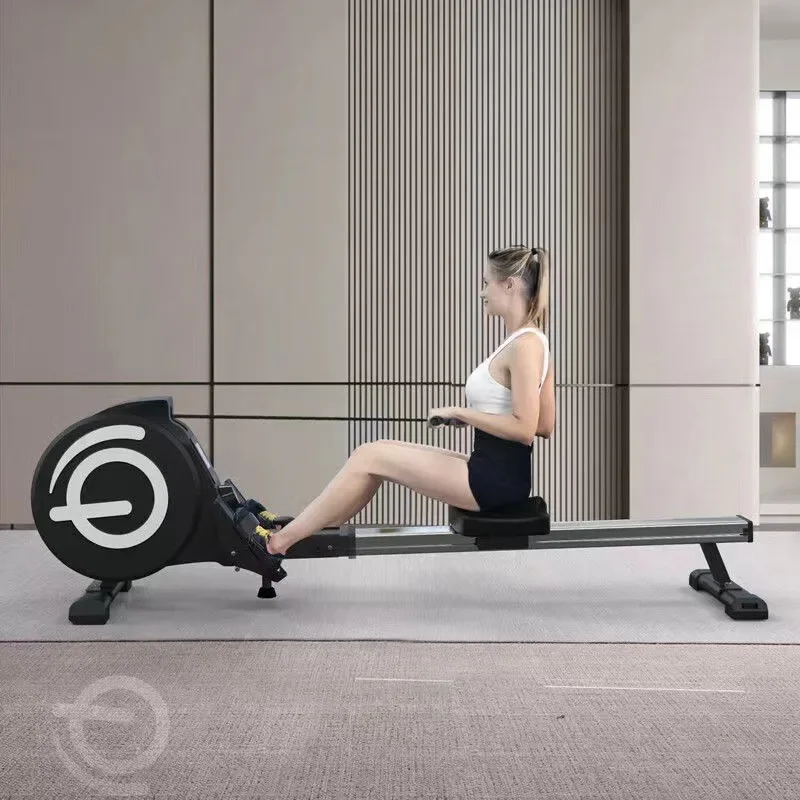 High Quality Commercial Water Rowing Machine Wooden Commercial Gym Equipment Air Rowing Machine