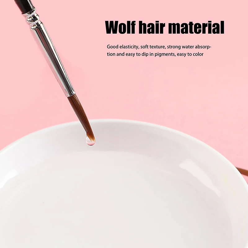 5개 세트 00000 정밀 미세 팁 페인트 브러시 - 아크릴, 모델 및 미니어처 디테일 페인팅용 나일론