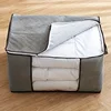 3PCS Clothing Storage Bag, 57l/15gal, With Transparent Window, Reinforced Handle, Suitable For Clothing Organization 5