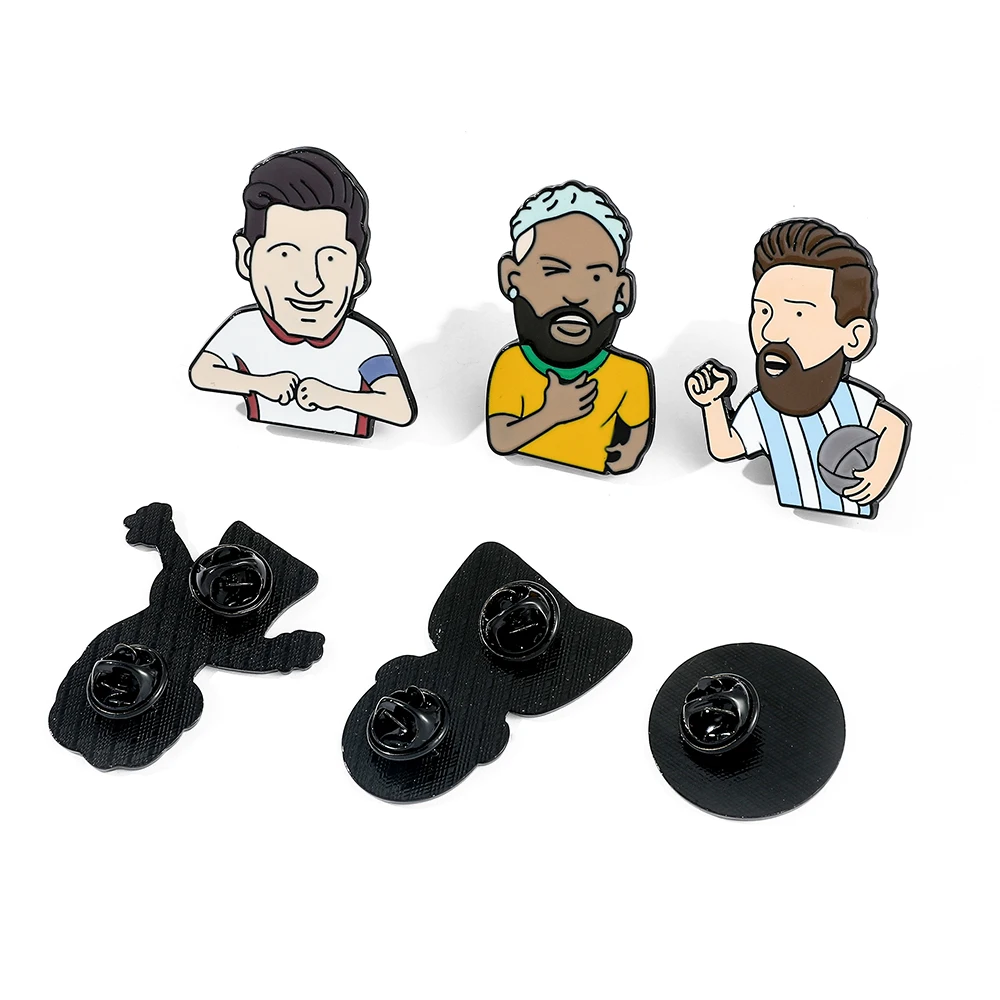 New Creative Football Enamel Pins Series Soccer Games Badge