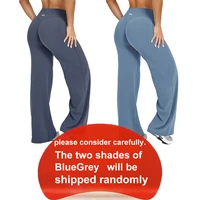 Leggings évasés, Leggings à jambe droite, Pantalons larges pour femme, Vêtements de yoga respirants, Vêtements de fitness, Pantalons décontractés polyvalents 2