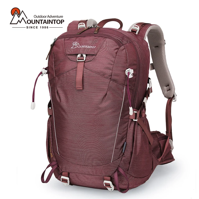 Mountaintop Hiking Backpacks Women Men for Outdoor Camping 35L Hiking Bag  with Rain Cover