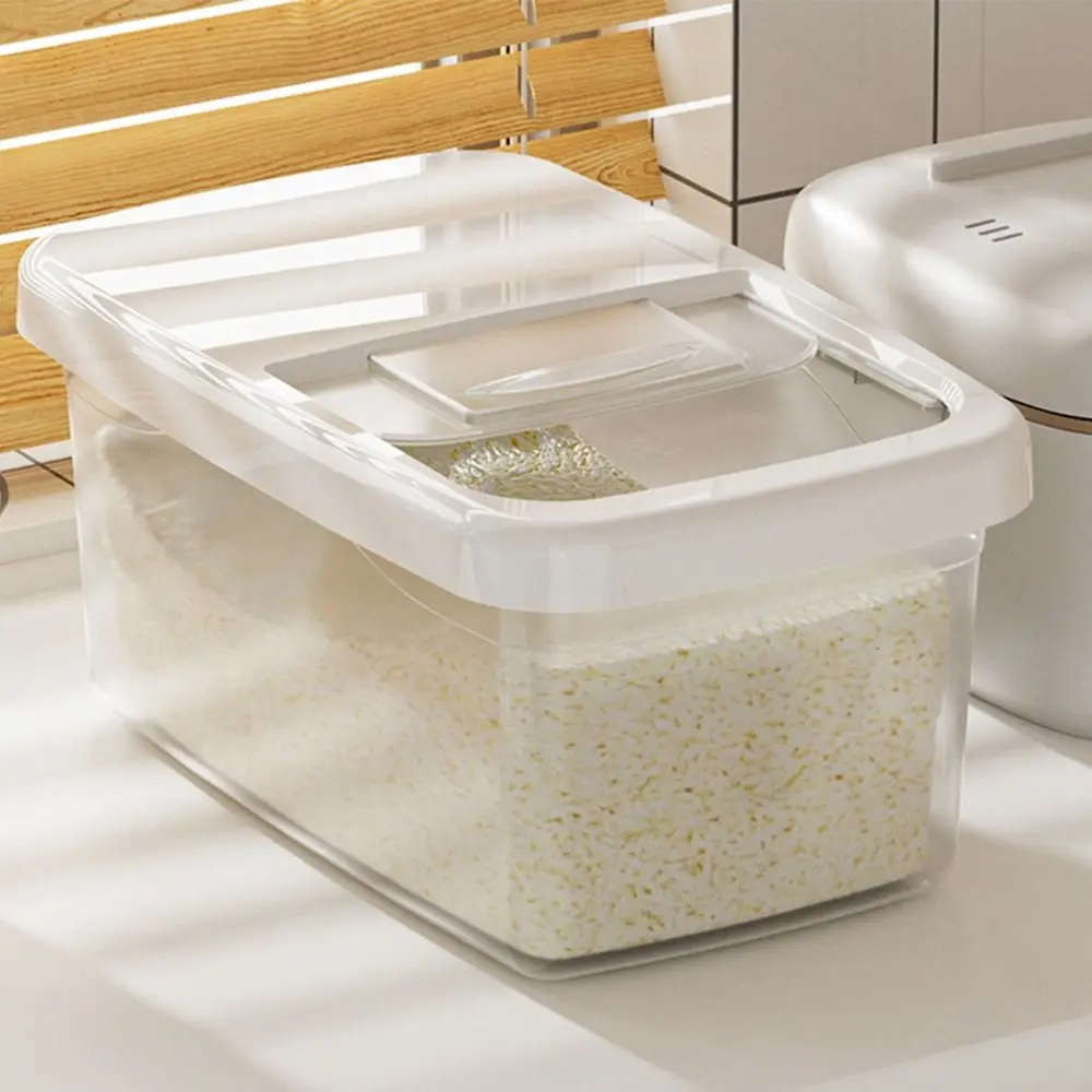 Creative Rice Bucket Tank Moisture-proof Sealed Rice Storage Box Insect-proof Cereal Grain Food Container Kitchen Accessories 3