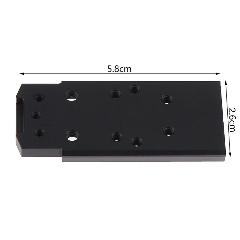 Tactical CNC Metal P320 Rear Sight Mount Base Adapter Plate Fit For SIG RMR SRO 6