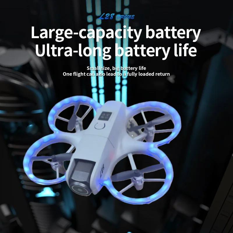 Drone RC intelligente con decollo con una chiave, fotocamera 4K Ultra HD, batteria lunga | Regalo giocattolo volante per interni ed esterni - immagine 2