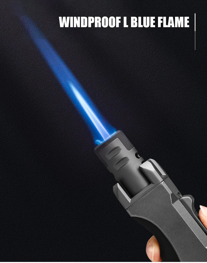 JOBON Outdoor Windproof Turbine Torch Lighter Metallologist