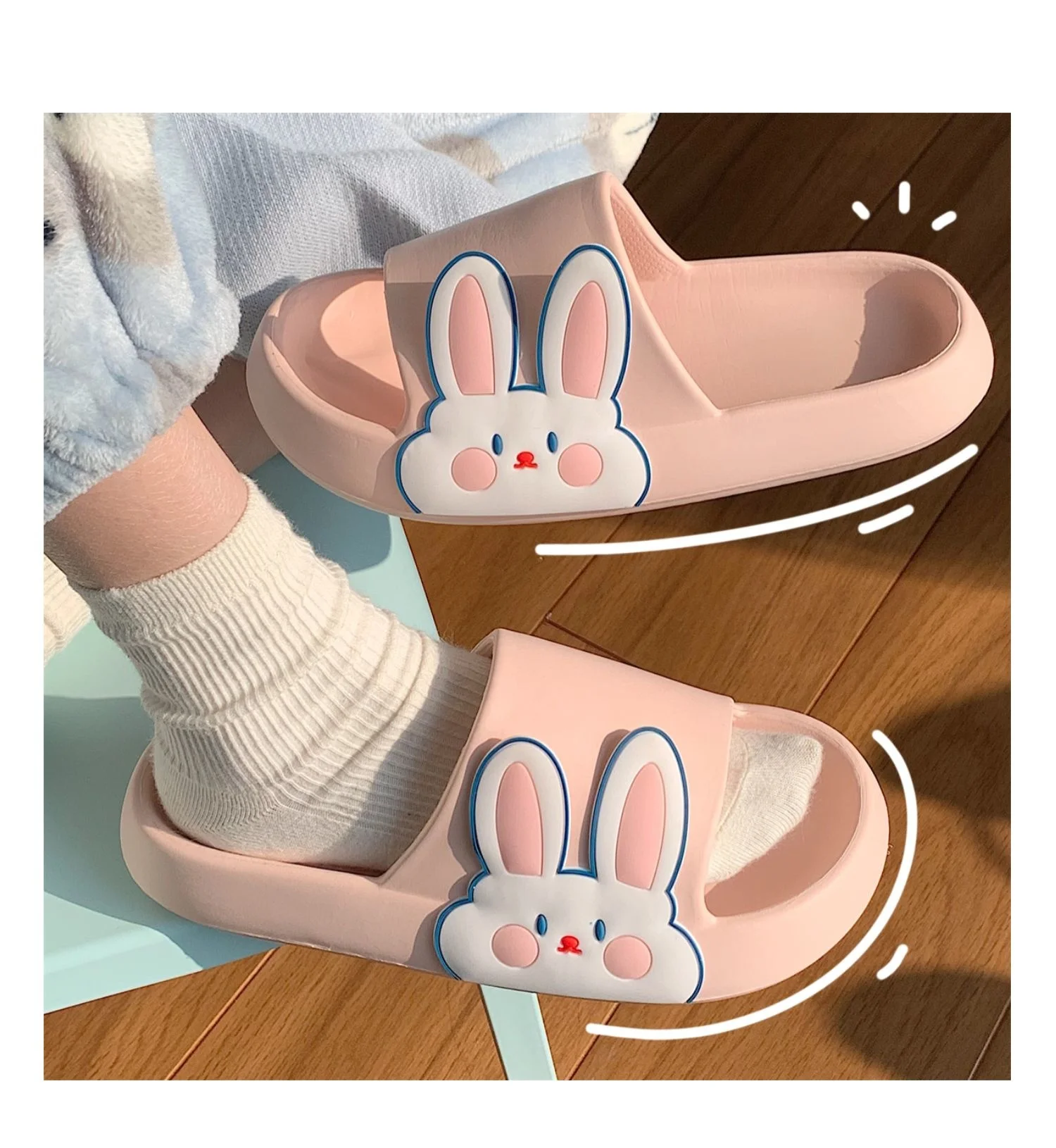 Kawaii Soft Cute Rabbit Cloud Slippers - Limited Edition