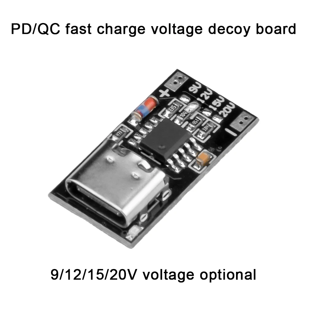 3Pcs Type C PD/QC Decoy Board Fast Charge USB Boost Module Output High