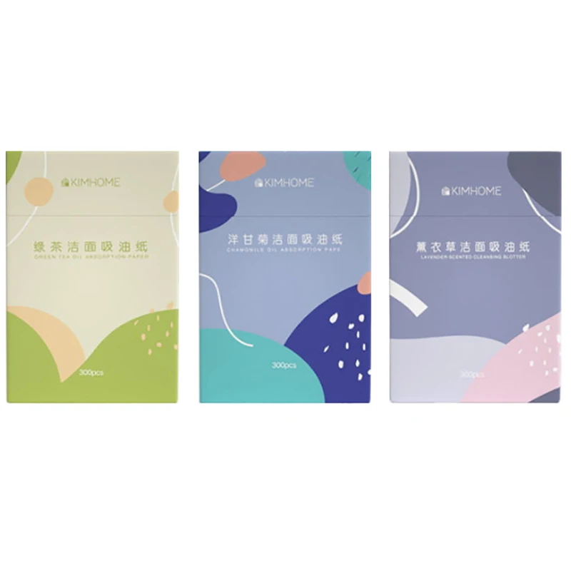300 Sheets/box Facial Blotting Paper Portable Extractable Oil-absorbing Tissues Female Makeup Tools