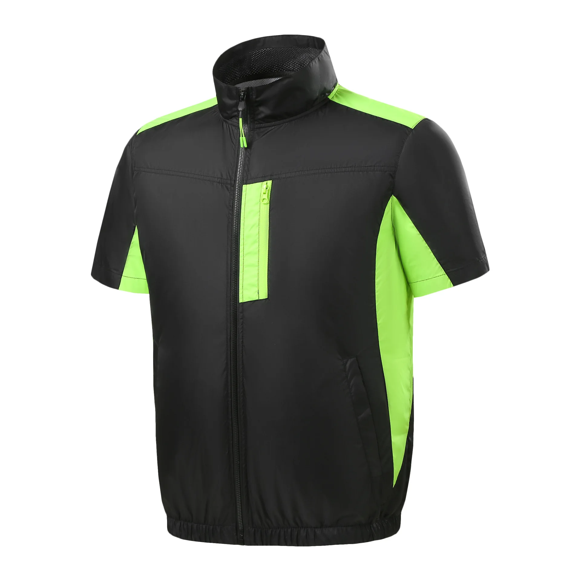 2024 Outdoors Work Jacket Summer Usb Cooling Vest With Two Fan Hiking Fishing Air Conditioning Clothing