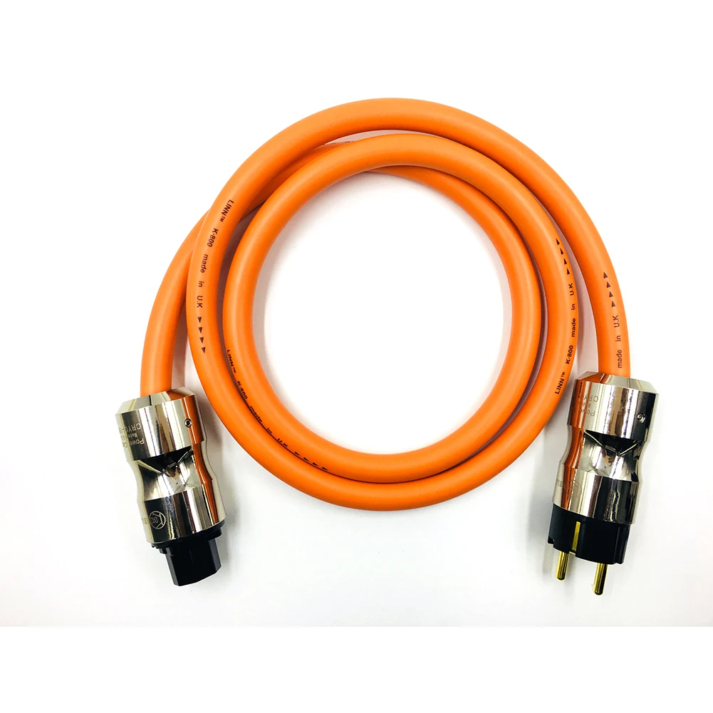 

LINN K800 5N OFC Pure Copper European standard Power Connector EU Schuko Power Cord HIFI