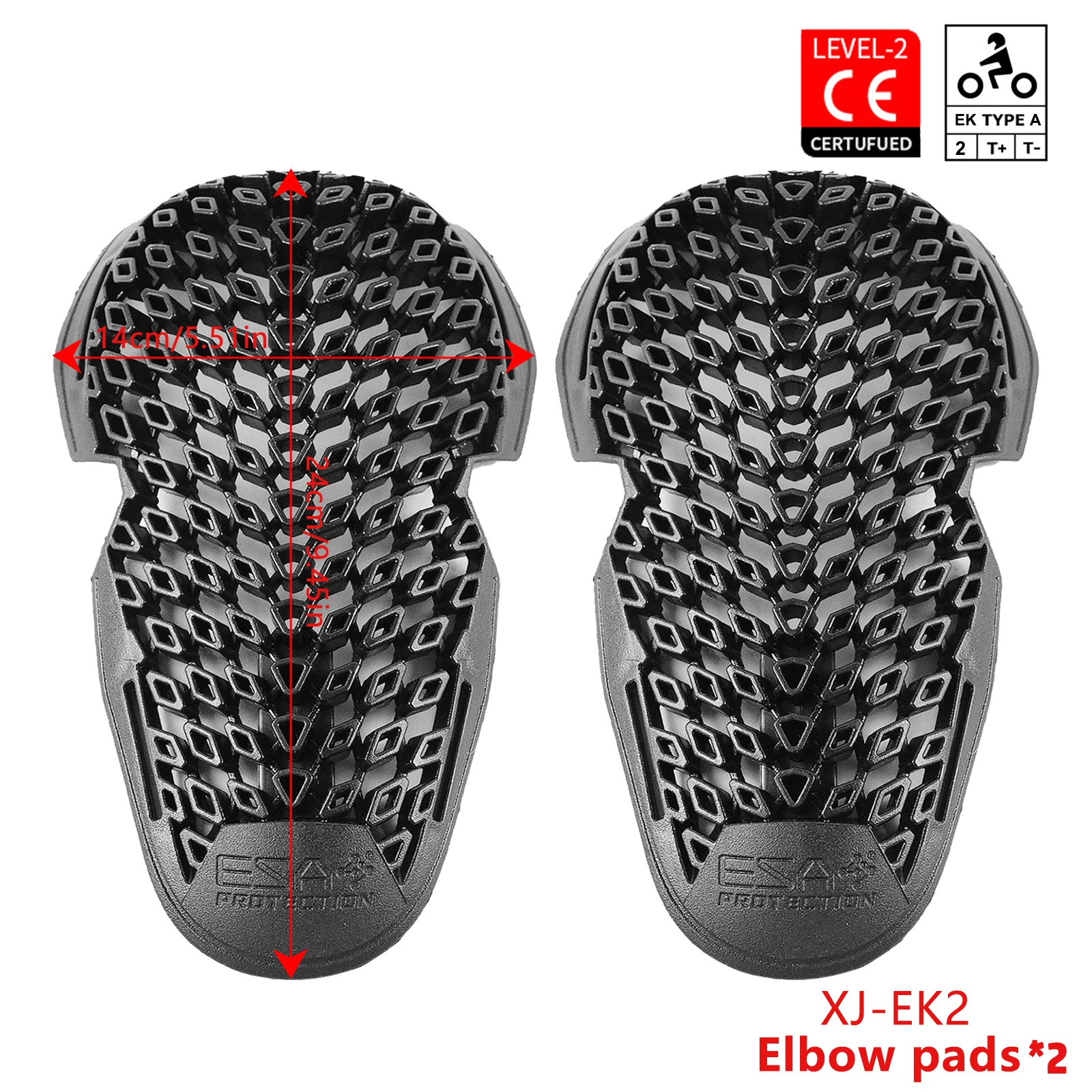 Motorcycle Anti-Shock Protective Armor with Built-in Guard Pads
