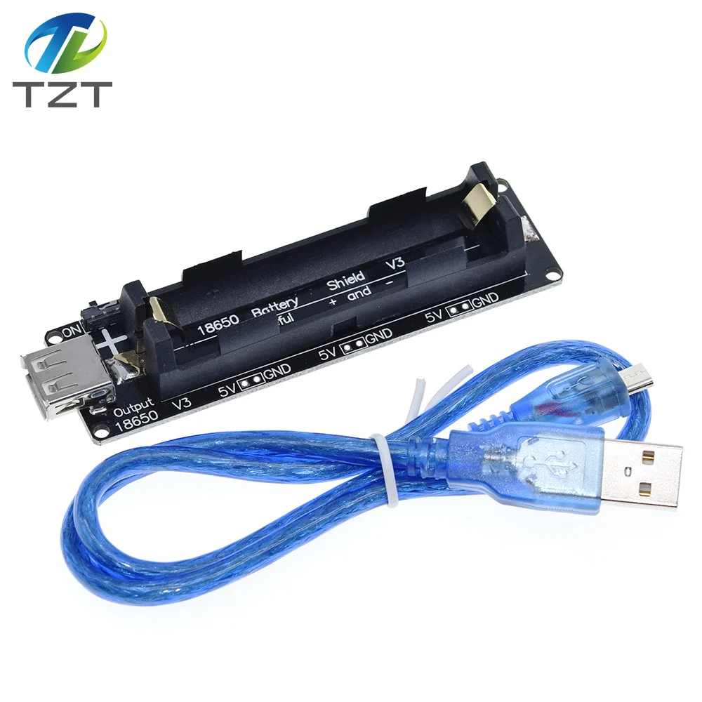 ESP32 ESP32S Für Wemos Für Raspberry Pi 18650 Batterie ladung schild bord V3 Micro USB port Typ-A USB 0,5 A Für arduino ladung