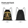 Custom The Goonies Never Say Die Drawstring Bags Women Men Foldable Sports Gym Sackpack Gothic Pirate Skull Training Backpacks 2