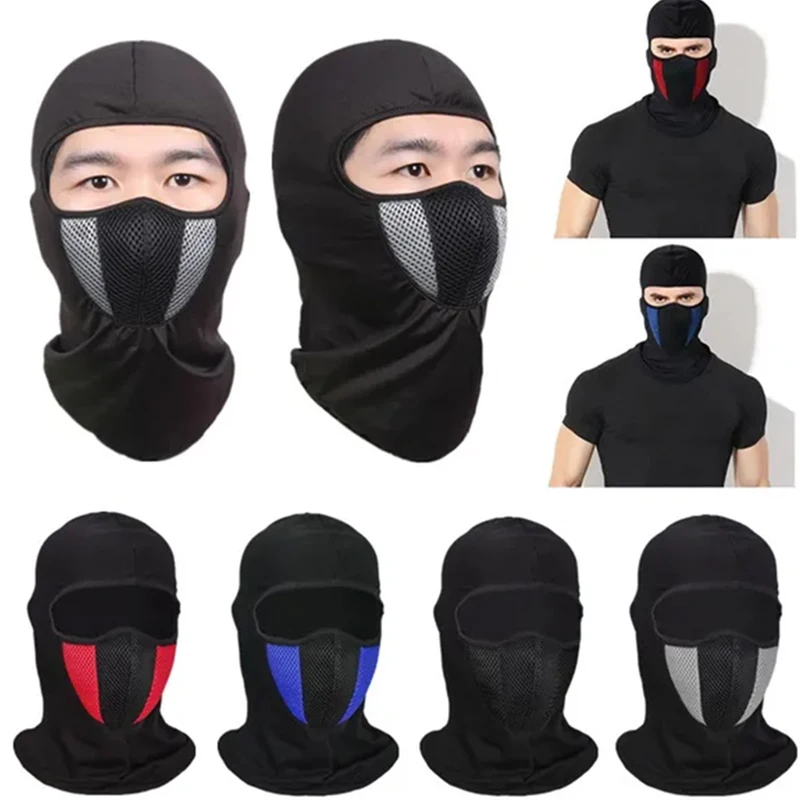 

Breathable Motorcycle Balaclava Full Face Mask Cycling Sports Dustproof Windproof Scarf Headgear for Men Women Neck Face Tubes