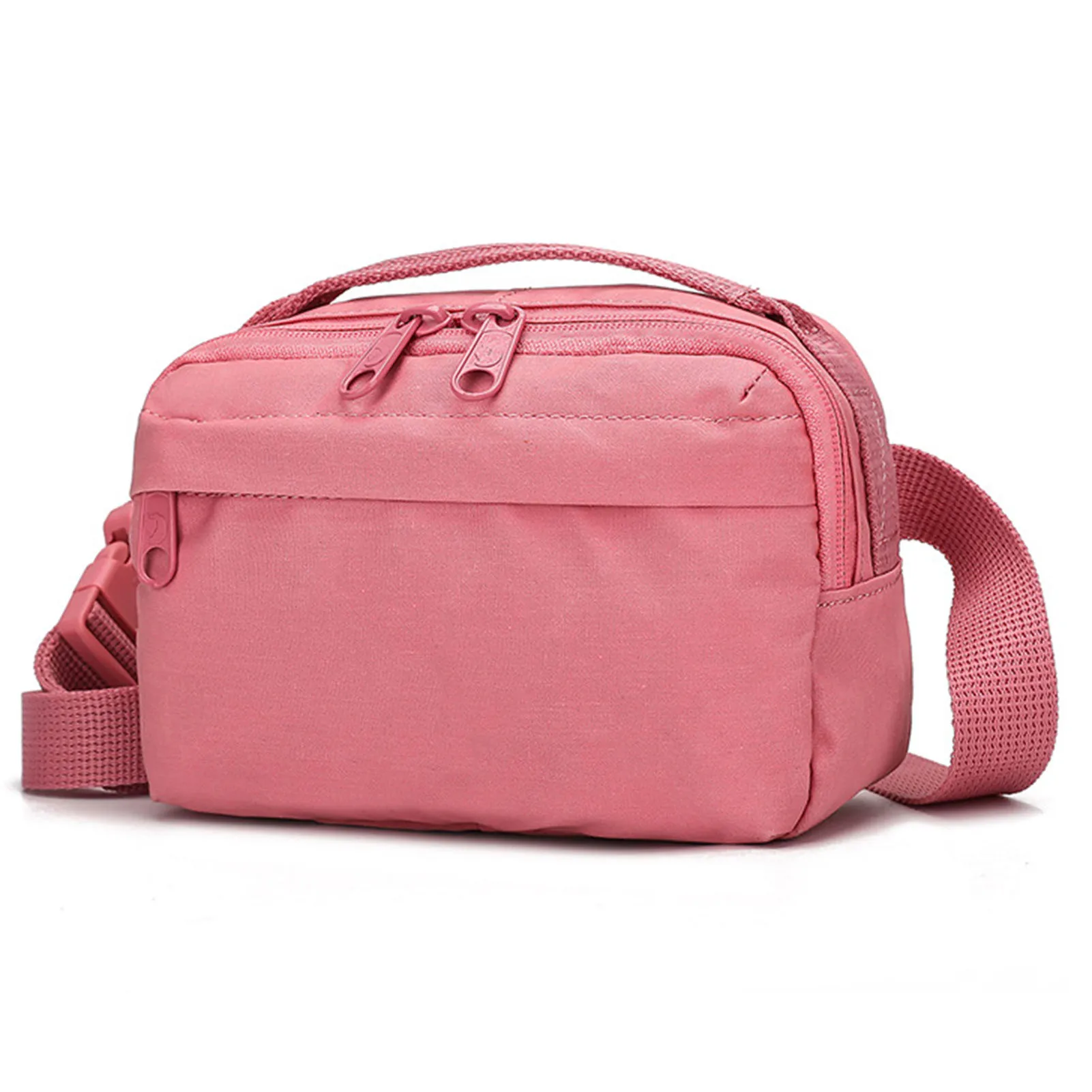 Spritzwassergeschützte Umhängetasche für Sport, horizontale Umhängetasche, Gürteltasche, bedruckter Reißverschluss, Unisex-Hüfttaschenzubehör_voghion.com