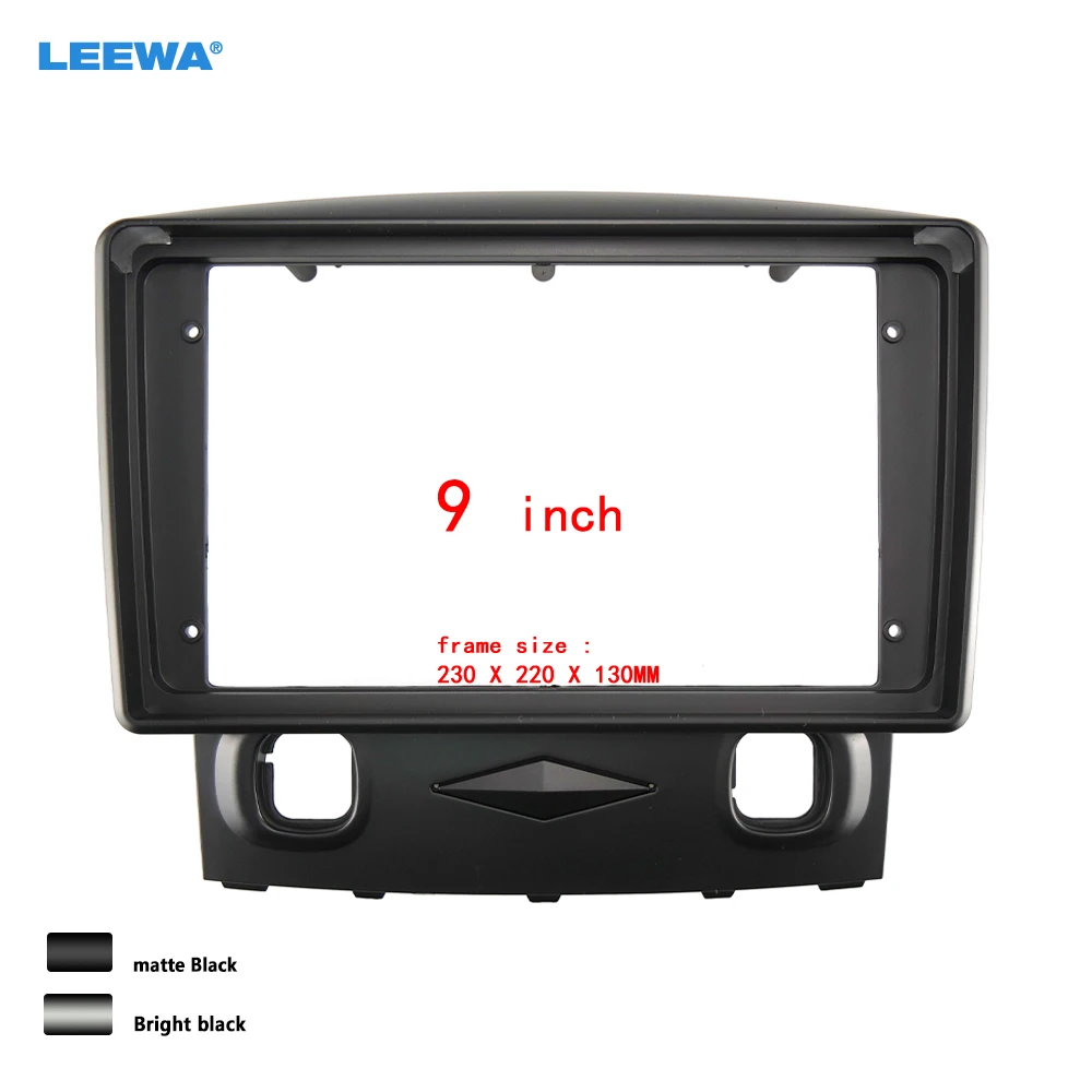 

LEEWA Car 2Din Audio Face Plate Fascia Frame For Mazda Tribute(06-08)/Ford Escape(2010) 9" Big Screen Stereo Panel Dash Mount