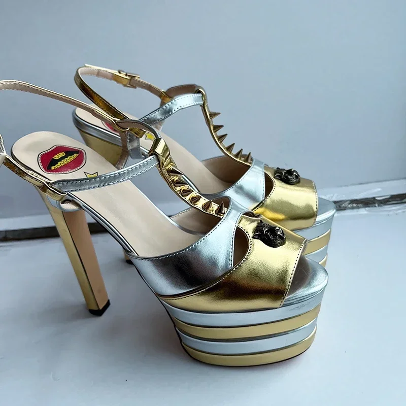 033gold stripe rivet