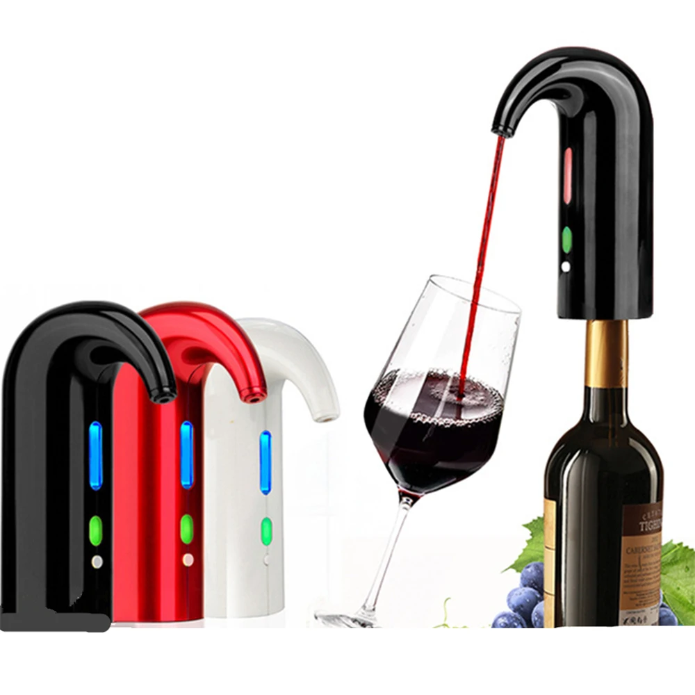 Ricarica Usb Aeratore Per Vino Dispenser Decanter Auto Elettrico Decanter Per Vino Aeratore Versatore Per Vino Rosso Decanter Strumenti Da Bar Portati
