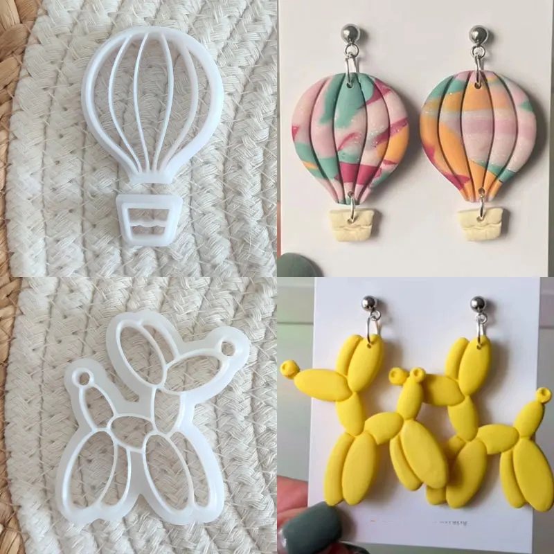 Balloon Dog Polymer Clay Cutter Simple Outline Shape Combination