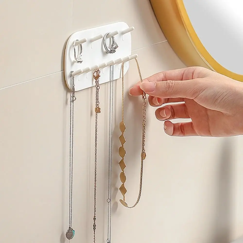 PP Jewelry Storage Rack Wall-mounted Multifunctional Earring Necklace ...